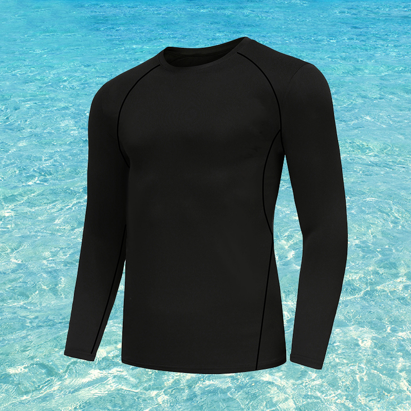 Pure black bathing suit